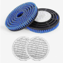 Για σφουγγαρίστρα Shark Steam and Scrub Mop S7000, S7001, S7201, S8001, σειρά S8201 2 κεφαλές βουρτσίσματος +