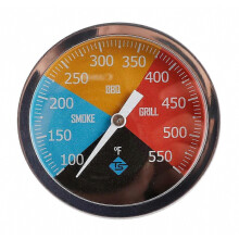 BBQ-thermometer, oventemperatuurmeter, roestvrijstalen bimetaal grilltemperatuurmeter, buitenbarbecue, rookoven, industriële thermometer