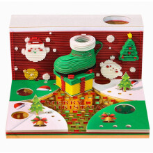 2026 Tear-Away 3D Paper Carving Desk Calendar, LED Lights for Office, Home, and Room Decoration, Unique Memo Pad for Students