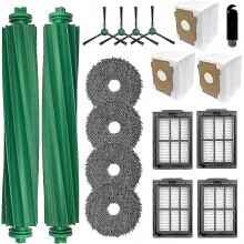 Sada náhradných dielov pre iRobot Roomba Plus 405/505 Combo, hlavná bočná kefa, podložky na mop, HEPA filter,