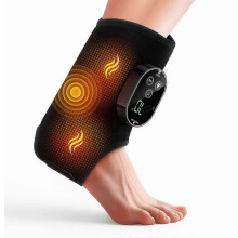 Beste draadloze verwarmde voetmassageapparaat van 2026 voor verlichting van neuropathie en plantaire fasciitis, oplaadbare elektrische massagewrap,