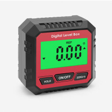 Digitale waterpas/hoekmeter met magnetische voet, robuuste hoek- en hellingsmeter voor houtbewerking en constructie
