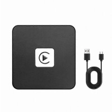 Adattatore wireless per intrattenimento in auto, ricambio per iPhone, interfaccia multimediale per auto da cablata a wireless con WiFi a 5 GHz, plug