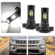 phíosa bolgán faoi stiúir 5202 xenon bán PSX24W do Jeep Compass 2017 2019 soilse reatha lae Canbus