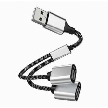 4-in-1 USB 2.0 hub/splitter met OTG-ondersteuning voor gegevenssynchronisatie en opladen van computer en laptop