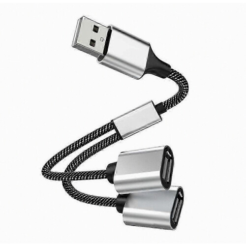 4 in 1 USB 2.0 Hub Splitter with OTG Support for Computer Laptop Data Sync and Charging