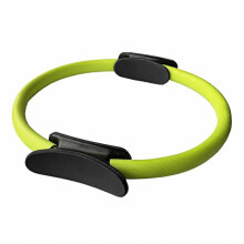 Women Pilates Ring with Non-slip Grip Handles Leg Toning Inner Thigh Pelvic Floor Exercise Yoga