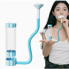 Breathing Trainer - Lung Exerciser Device for Deep Breathing Workout | Portable Core and Abdominal Strengthener for Men and Women, Blue