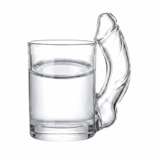 Witziges Geschenkglas – D-Körbchen & robust – für Junggesellenabschiede & Hausbar