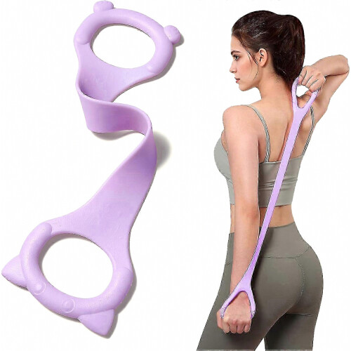 Ζώνη αντίστασης Figure 8 με λαβές για εκγύμναση χεριών και πλάτης, ελαστικό σχοινί