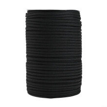 100 m tent rope and clothesline cord for boating, water rescue, and DIY projects (black)
