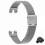 (Silver, Silver) For Garmin Lily Metal Watch Strap Milanese Mesh Wrist Band Replacement with Tool 1