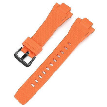 (Orange-Rubber Ring) G-Shock GST-B400 Replacement Watch Strap Black Buckle