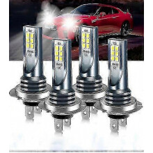 4x H7 LED-Scheinwerferlampen-Set, Fern- und Abblendlicht, 120 W, 60000 lm, superhell, 6000 K Weiß - Ya_sys1