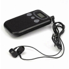 Enhanced Sound Quality: Pocket-Sized Sound Amplifier with Duo Mic/Ear Headphone and Microphone Set for Personal Listening Experience