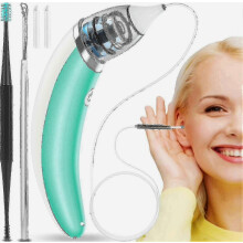 Electric Ear Vacuum Wax Suction Cleaner Kit - 5 Level Adjustable Suction Power, USB Rechargeable for Safe & Effective Ear Cleaning