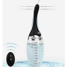 Automatic Electric Enema Bulb with 3 Speeds, Remote Control Reusable Enema Kit Cleaner Anti-Backflow Douche for Easy Cleaning 15oz