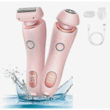 Epilator Painless Hair Removal System: Electric Shaver Razors for Women, 2-in-1 Precision Trimming for Bikini & Pubi Area