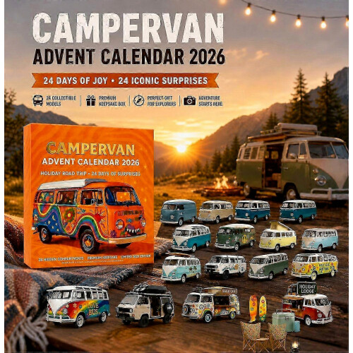 Ημερολόγιο Advent για τροχόσπιτα 2026 με 24 επίπεδα ακρυλικά συλλεκτικά αντικείμ