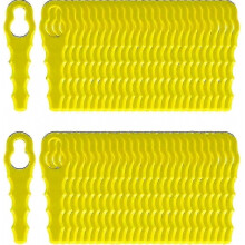 Pack of 100 Compatible Blades for Ryobi Edger, Double Head Serrated Blades Rac155 Rac157 Rac158