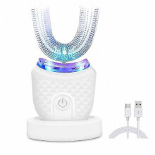 Electric Toothbrush U-Shaped Water Dental Floss Whitening Tooth Cleaner With Charging Set_gmzs