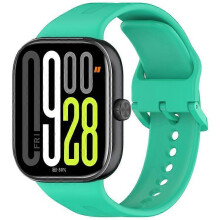 (Green) Silicone Strap Compatible For Xiaomi Redmi Watch 5 Adjustable Watch Band with Colored Buckle