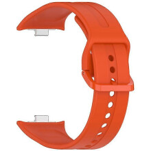 (Orange) Silicone Strap Compatible For Xiaomi Redmi Watch 5 Adjustable Watch Band with Colored Buckle