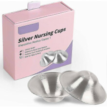 2026 1-3 Schachteln 925er Sterlingsilber Brusthütchen, Silberne Stillbecher, Brusthütchen für Neugeborene, Essentials Brusthütchen (1 P