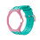 (Light Green Pink) Silicone Watch Strap with Octagonal Protective Case, Compatible with Royal Pop Pocket Watch 1