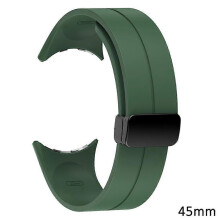 (45mm, Meadow Green) Google Pixel Watch Band - Magnetic Fold Clasp Strap Compatible with Pixel Watch 5