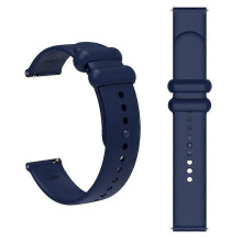 (Style Navy Blue, Multicolor) Lemonda For Garmin Venu 3S Forerunner 265S Watch Strap 18mm Silicone Replacement Watch Bands - Wine