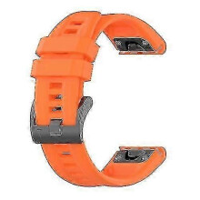 (Orange) Garmin Fenix 5X 26mm Silicone Replacement Band, Sport Strap for Fenix 5X Plus Watch COS
