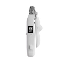 (2-in-1 pet nail clippers, White) 2-in-1 Dog Nail Clipper and Grinder Pet Electric Nail File Cat Puppy Grooming USB Rechargeable Quiet