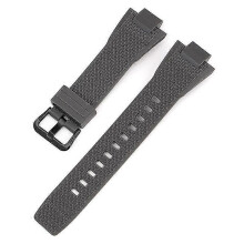 (Grey-Rubber Ring) G-Shock GST-B400 Replacement Watch Strap Black Buckle