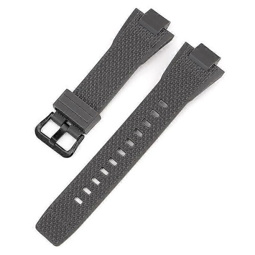 (Grey-Rubber Ring) G-Shock GST-B400 Replacement Watch Strap Black Buckle