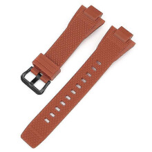 (Brown-Rubber Ring) G-Shock GST-B400 Replacement Watch Strap Black Buckle