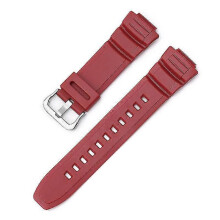 (Red) For Casio MCW-100H MCW-110H W-S220 HDD-S100 WV-200 AE-2000 Watch Band Strap