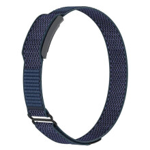 (DarkBlue) Compatible For Huami Amazfit Helio Strap Nylon Loop Magic Tape Band Adjustable Sport Watch Strap