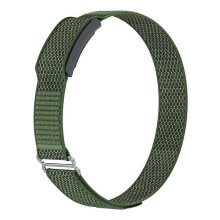 (Green) Compatible For Huami Amazfit Helio Strap Nylon Loop Magic Tape Band Adjustable Sport Watch Strap