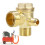 3Way Brass Air Compressor Check Valve with Male Thread 20 x 16 x 10 mm, Replacement Part for Compressor 1