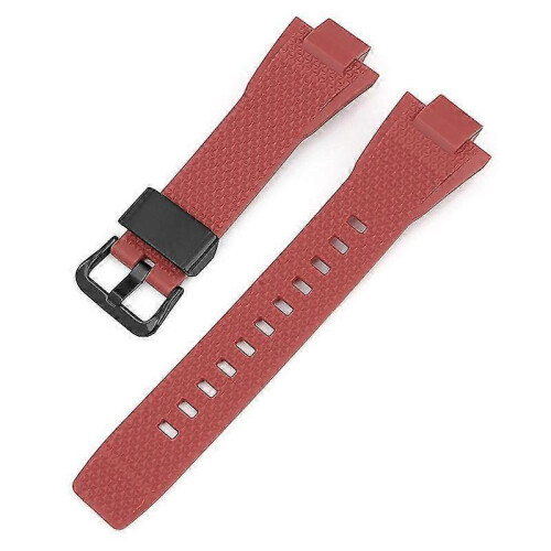 (Red-Steel Ring) G-Shock GST-B400 Replacement Watch Strap Black Buckle