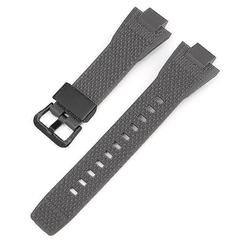 (Grey-Steel Ring) G-Shock GST-B400 Replacement Watch Strap Black Buckle