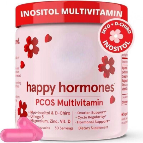 Happy Hormones Supplement - Mood Support Capsules - Natural Herbal Formula 60 Count
