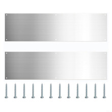 Stainless Steel Door Step Plates, Brushed Stainless Steel Step Guards, Add Style to Your Doors, Easy Installation