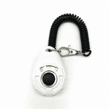 (White) Pet Training Clicker for Dogs - Long-Lasting Obedience Training Accessory Tool