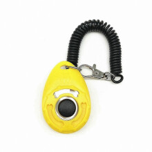 (Yellow) Pet Training Clicker for Dogs - Long-Lasting Obedience Training Accessory Tool