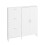 SoBuy Meuble à Chaussures Blanc Mince 2 Portes 1