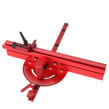 Table Saw Miter Gauge with Aluminum Fence and Bar, Precision Angle Adjustment for 30mm or 45mm T Track