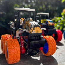 (Violet, 1pcs) Inertia 4x4 Farm Off-Road Toy Car Dual Inertia Climbing 360 Rotation Thick Tires Green Halloween Gift