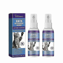 (2PCS) Cat Deterrent Spray, Stops Cats from Peeing & Scratching, Lemon & Coptis, Safe for Furniture
